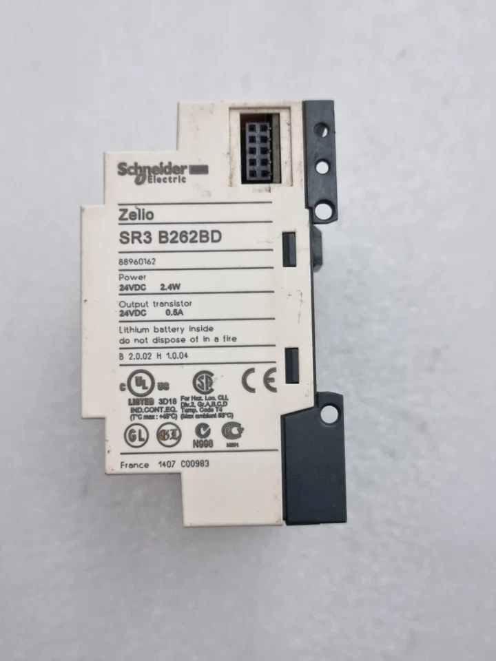 Schneider Electric Zelio SR3 B262BD 24Vdc Modular Smart Relay SR3B262BD For Part